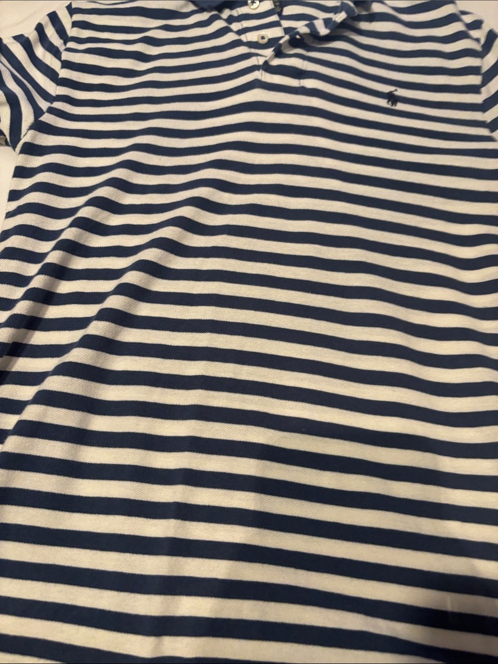 Polo by Ralph Lauren Navy and White Striped Polo